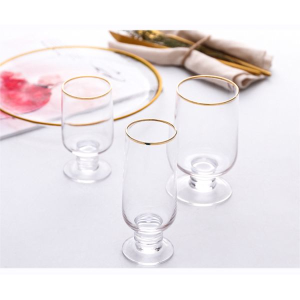 Бокалы серебра оправы золота Хандмаде, винтажные Веддинг каннелюры Шампани