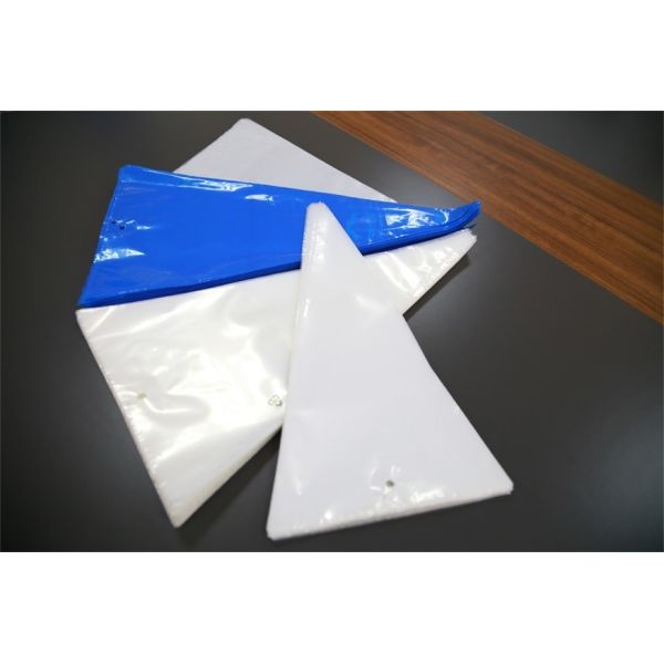 Disposable Plastic Piping Bags Pastry Decorating Bag White Blue Color Customized