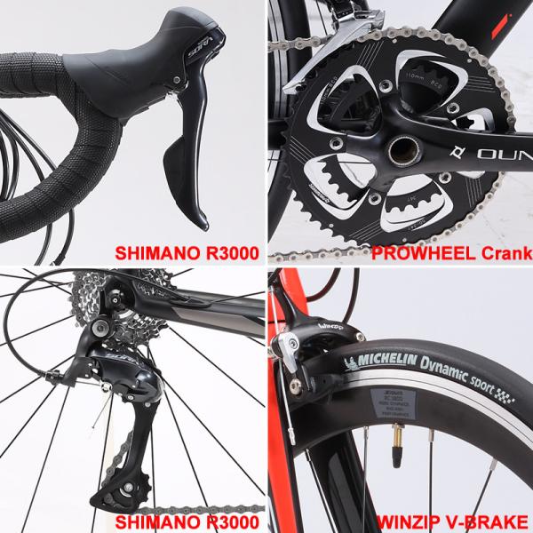 Black Red 10.3kg SAVA R8 Carbon Road Bike Aluminum Alloy Material With 700C Wheel