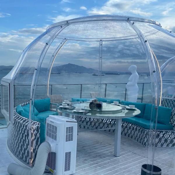 Jardim Iglu Casa ao ar livre Transparente Quebra-cabeça clara Tenda para restaurante