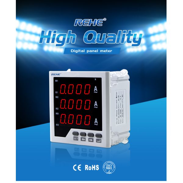 3 Phase Digital Ampere Meter Current Meter Rs485 Modbus Meter