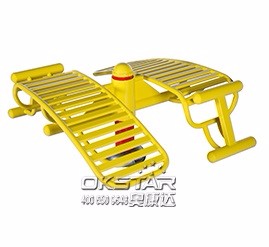 China good quality cheap galvanized outdoor fitness trainer with TUV certificates EN16630 pull down chair