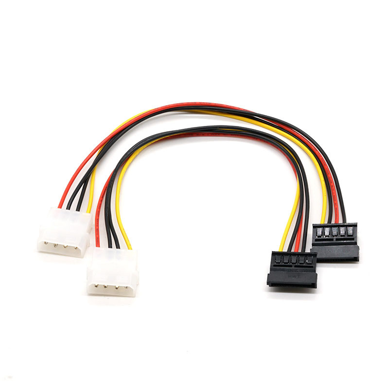Molex 5,08 к жесткому диску компьютера проводок провода Sata привязывает 18AWG 500mm