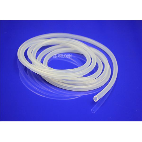 Flexible Silicone Tubing Chemical Resistance , Transparent White Soft Silicone