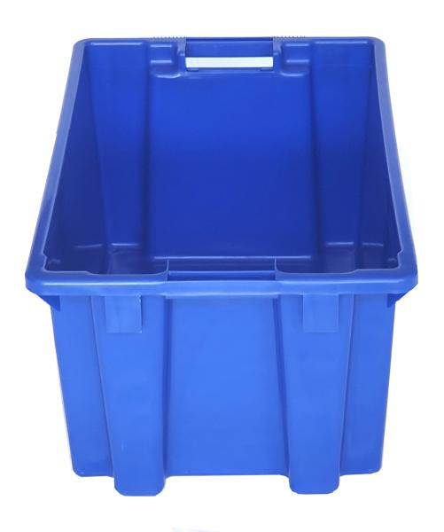 Mushroom Plastic Moving Crates Stackable Food Storage Bins Turnover Crate