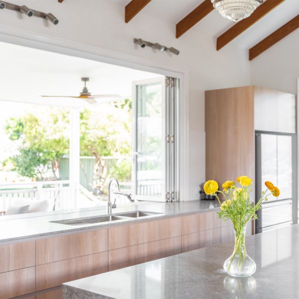 Wood Grain Doors Melamine Kitchen Cabinet Handless Cupboard Custom Islands And Countertop