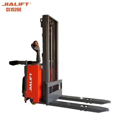 Empilhador elétrico (em pé) CL1526E Peso de tração nominal 1500kg Altura de elevação 2600mm Empilhador elétrico de alcance