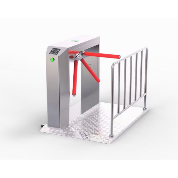 Fingerprint RS485 Communication 304 Stainless Steel Tripod Turnstile