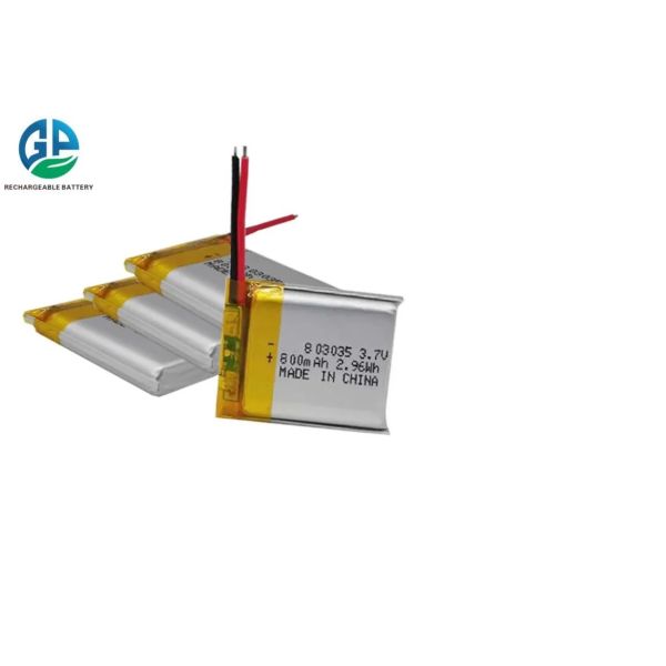 803035 3.7V 800mAh Lithium Polymer Battery with KC CB Certification for Reliable Power