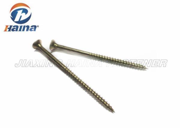 Yellow galvanized Flat Head  Self Tapping Metal Screws