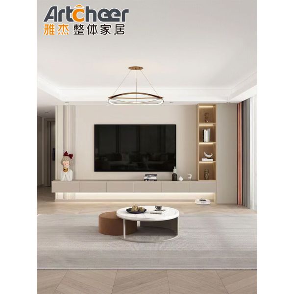 Modern Adjustable Height Extendable Wall Mounted TV Cabinet with Eco Friendly Material