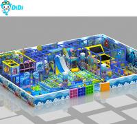 Mejor Venta Temática del Océano Niños Soft Play Equipo de Jardín de Interiores de Plástico