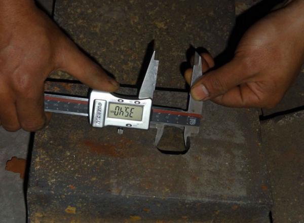 Hole Diameter Check for High Cr Cast Iron Liners Coal Mill / Cement Mill / Mine Mill