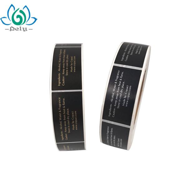 3 X 7.5cm Adhesive Vinyl Stickers On Natural Cosmetic Bottle