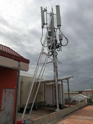 Hot Dipped Steel Communication Tower Antenna 60 Metre ASTM A123 Galvanization
