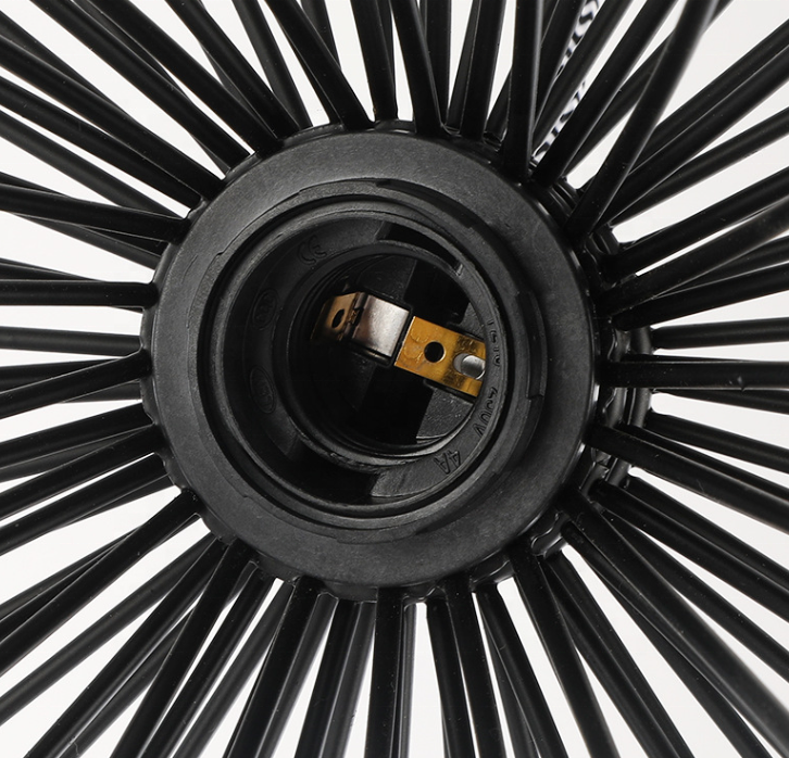 Чернота D40cm/шкентель металла золота бронзовый нордический освещая украшение дома живущей комнаты