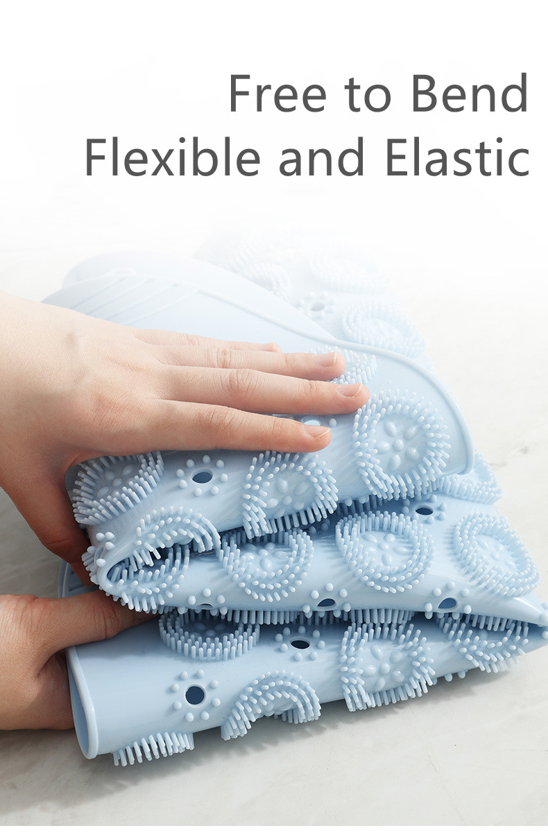 Циновка ванны выскальзывания PVC большого массажа ноги мягкая не для ливня