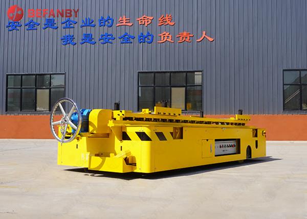 Equipamento de levantamento exterior bonde barato do transporte de materiais 2019, carro de transferência amarelo do trilho da carga pesada