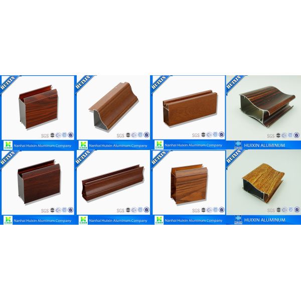 Enduring and Solid Wooden Grain Aluminum Extrusion Profiles for Kitchen Cabinet
