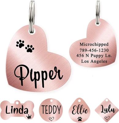 Personalized Custom Stainless Steel Dog Tags Sublimation Rustproof