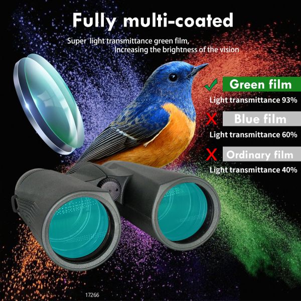 10x42 ED HD Binoculars Roof Waterproof For Bird Watching Travel Stargazing