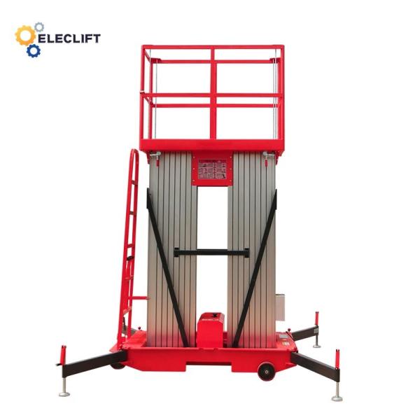 Wooden Case Package Aluminum Lift Platform Self Propelled Single Man Lift For Painting