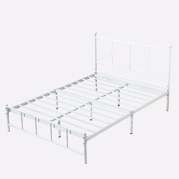 Modern Style OEM Metal Frame Double Bed 11 Inches Clearance Under Bed