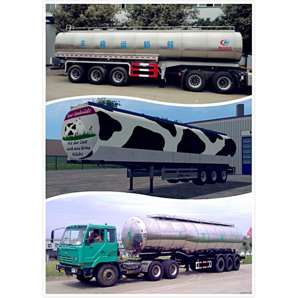 Доставка топливозаправщика тележки танка молока ДОНГФЭНГ 10кбм и молока трейлеров транспортирует тележку