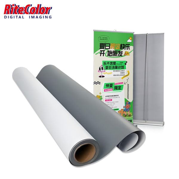 300gsm Matte Coated Waterproof Blockout Fabric for Advertising Textiles and Backdrop Applications