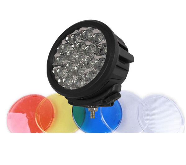 7 Inch Round Outdoor LED Flood Lights 8100LM High Lumen 90w Super Bright