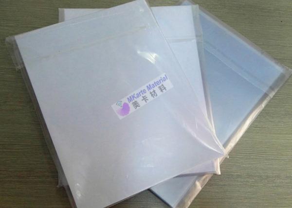 0.3mm Thickness Inkjet Printable Pvc Sheets White Bank Card Production