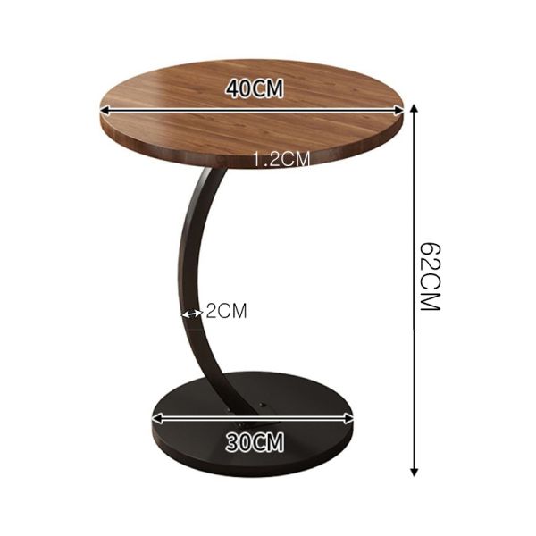 Convenient Laptop Storage Rack for Small Wood Corner Table in Living Room Bedroom