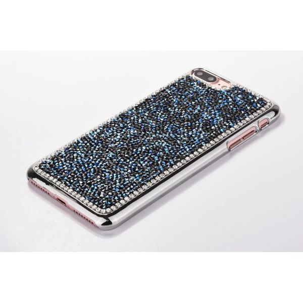 TPU Plating Glitter Jelly Color Pasted Back Cover Cell Phone Case For iPhone 7 6s Plus