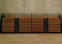 Systèmes télescopiques adaptables d'allocation des places, allocation des places provisoire de tribune pour la gymnastique salle