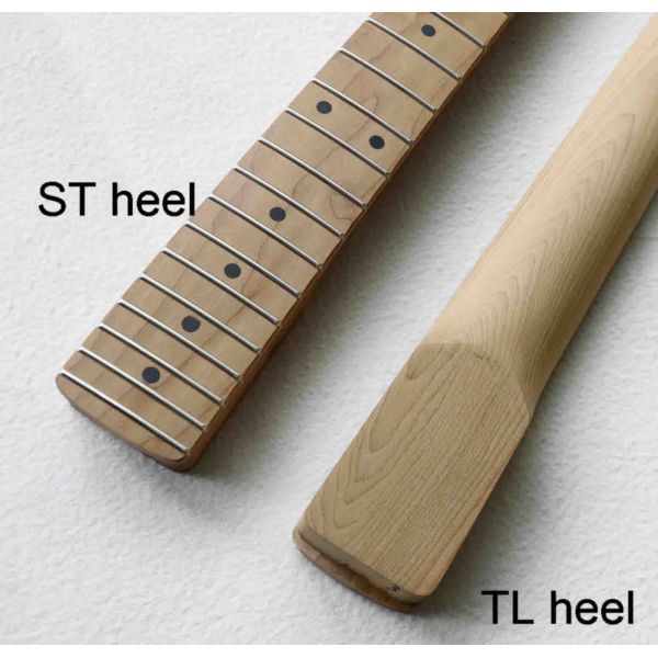Custom Grand Paddle Guitar Headstock Unfinished Roasted Maple ST Guitar Neck Electric Acoustic Guitar Accept Kinds OEM