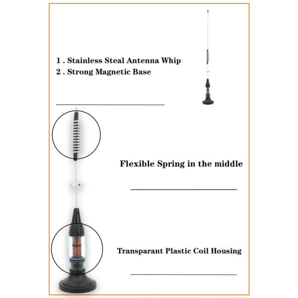 мобильная антенна радио длины кабеля антенны радио 726mm CB 50Ohm автоматическая