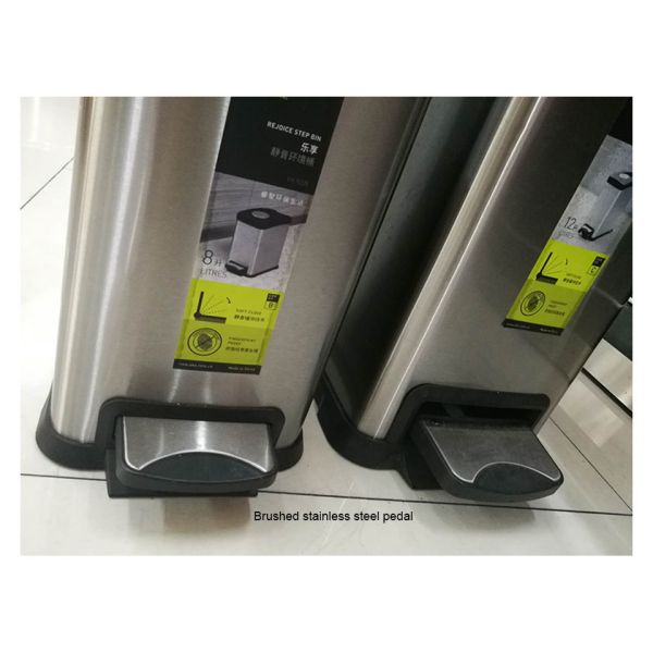 La poubelle de déchets alimentaires muette de pédale de déchets d'équipements de service d'étage d'EKO avec le retrait en plastique intérieur réutilisent le seau 812Ltr 24Ltr