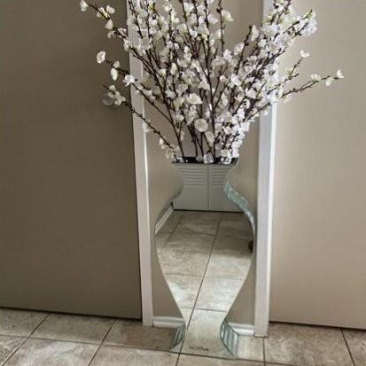 Planteur de vases de sol cristallins clairs et hauts miroir écrasé pour mariage