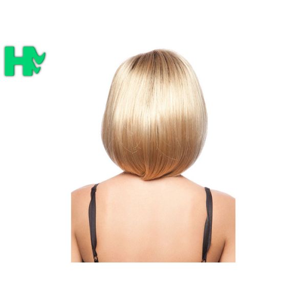 12 Inch Short Top Quality Synthetic Red No Weft Bob Natural Hair Wigs