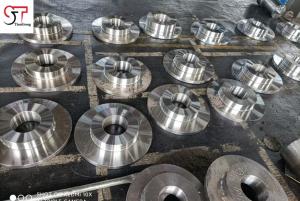 100kg - 7ton Forged Steel Flange 42CrNiMo C45 Close Die Forging OEM Available