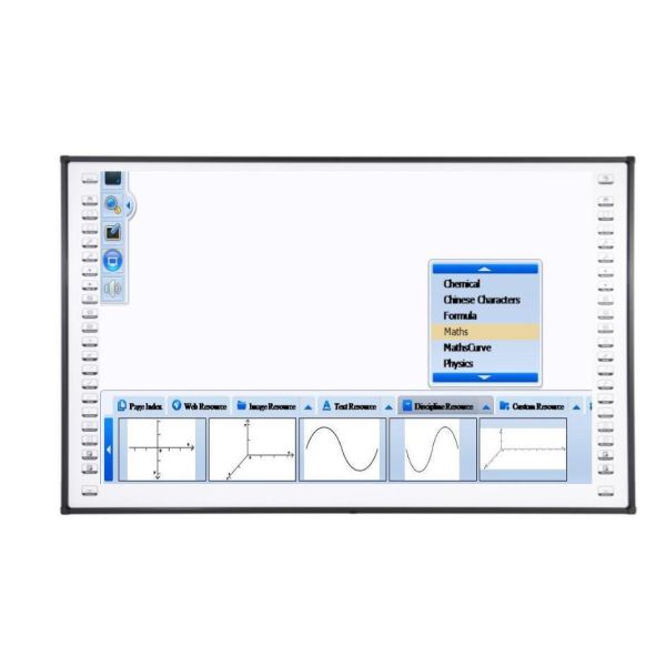 83 Inch Infrared Touch Interactive Whiteboard with 10 Touch Points and Ceramic Surface for Education and Conference