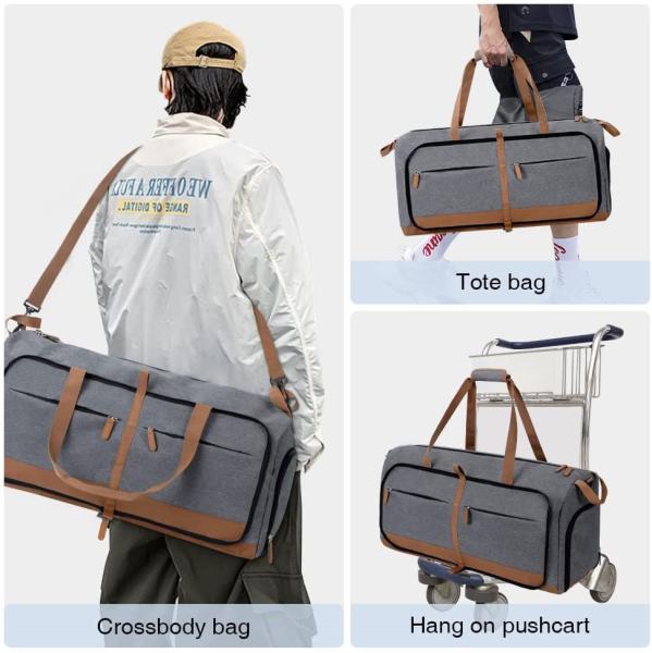 24.8X11.8X11 Flexible Carry On Bag , Travel Duffel Bag With Trolley Sleeve
