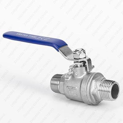 Stainless Steel Double Male Thread Ball Valve 316/304 NPT BSP