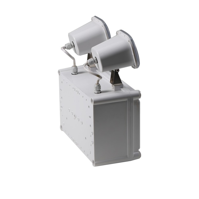 2x6W Twin Spot LED Emergency Light 50000 Hours Lifespan 3 Years Warranty