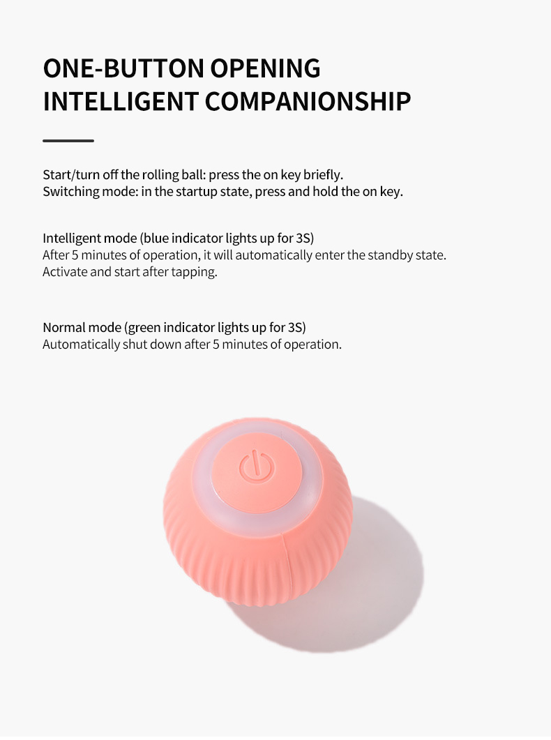 Cat Toys Electric BallStocked Fashion CInteractive ABS Material Molar Teeth Sound Play