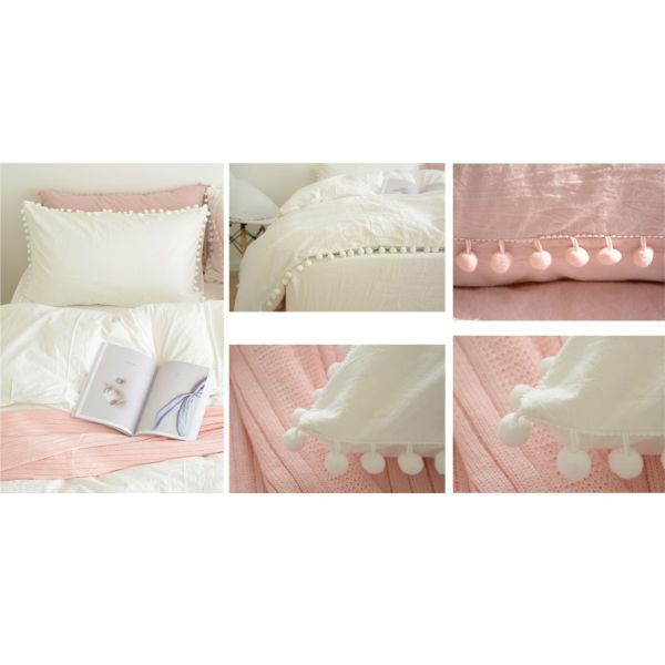 100% Cotton Home Modern Duvet Covers And Shams 4Pcs Cute Color Optional