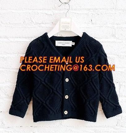 Stylish warm korean fur knitted new style, kid coat sweaters, China manufacturer quality new design wool baby sweater de