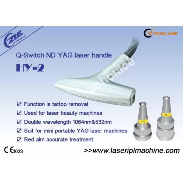 Single 6mm Laser Rod Q Switch Nd Yag Laser Tattoo Removal Ipl Handle
