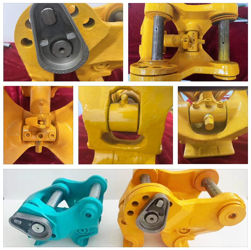 1 Ton Excavator Tiltrotator Hydraulic Hitch Quick Coupler Customized Pin Diameter