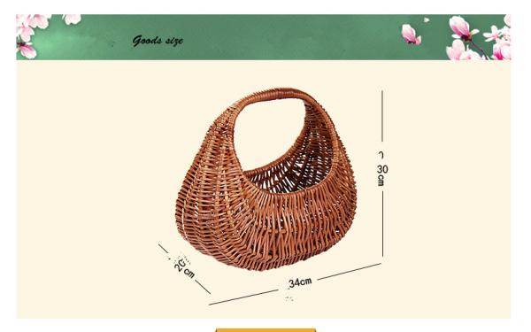 wicker picnic basket with handle cusmize size wicker egg basket bread basket brown color baskets manufacturer